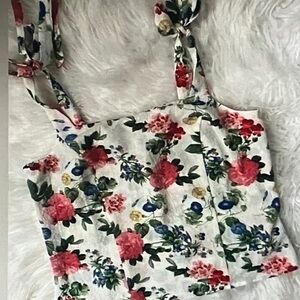 Floral Print Women's Tank Top